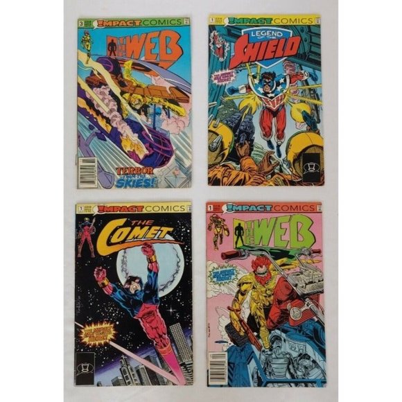 Impact Comics Book Lot,The Comet #1, The Web #1 and #3, The Shield #1 Mixed Lot - Picture 2 of 12